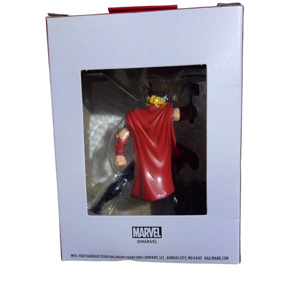 Hallmark 2021 Marvel THOR & Mjolnir 3” Christmas Tree Ornament Collective - Picture 5 of 7